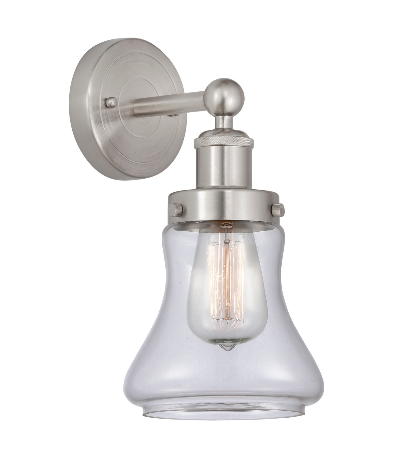 One Light Wall Sconce by Innovations - Edison Collection, Brushed Satin Nickel Finish - 616-1W-SN-G192
