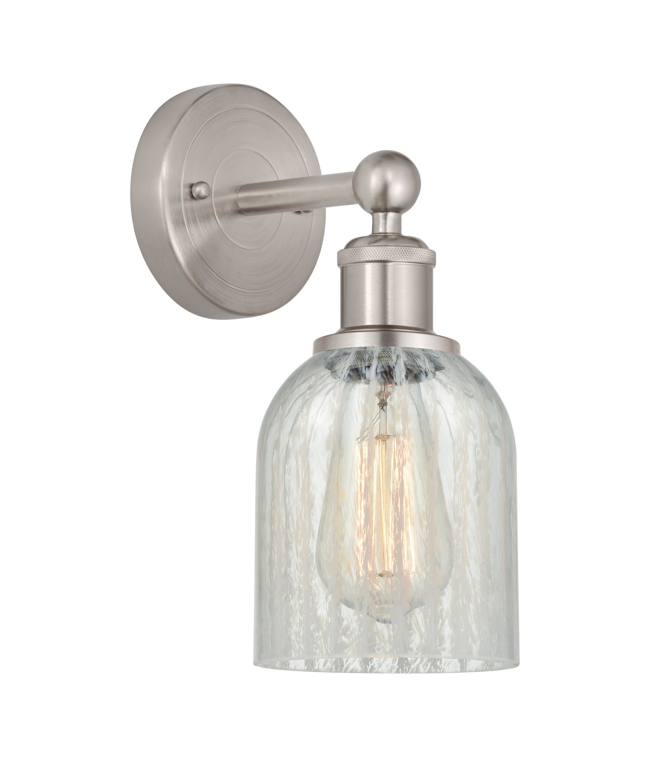 One Light Wall Sconce by Innovations - Edison Collection, Brushed Satin Nickel Finish - 616-1W-SN-G2511