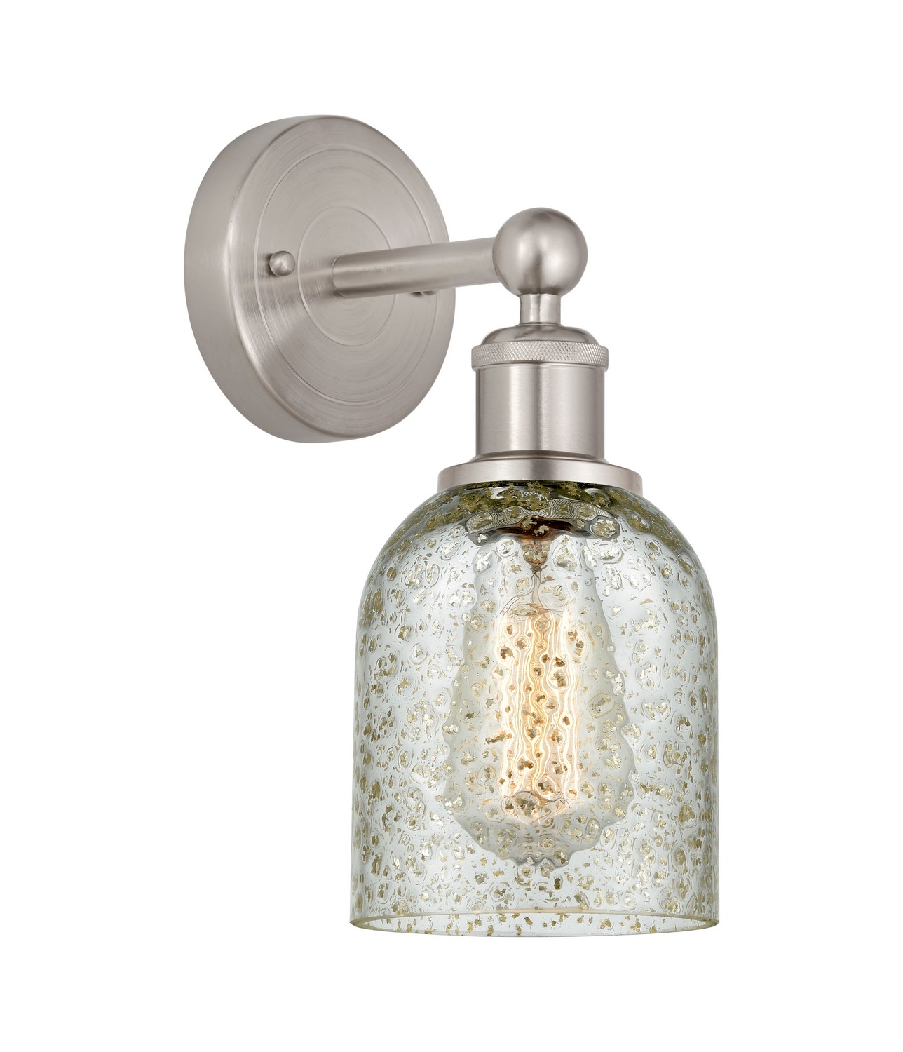 One Light Wall Sconce by Innovations - Edison Collection, Brushed Satin Nickel Finish - 616-1W-SN-G259