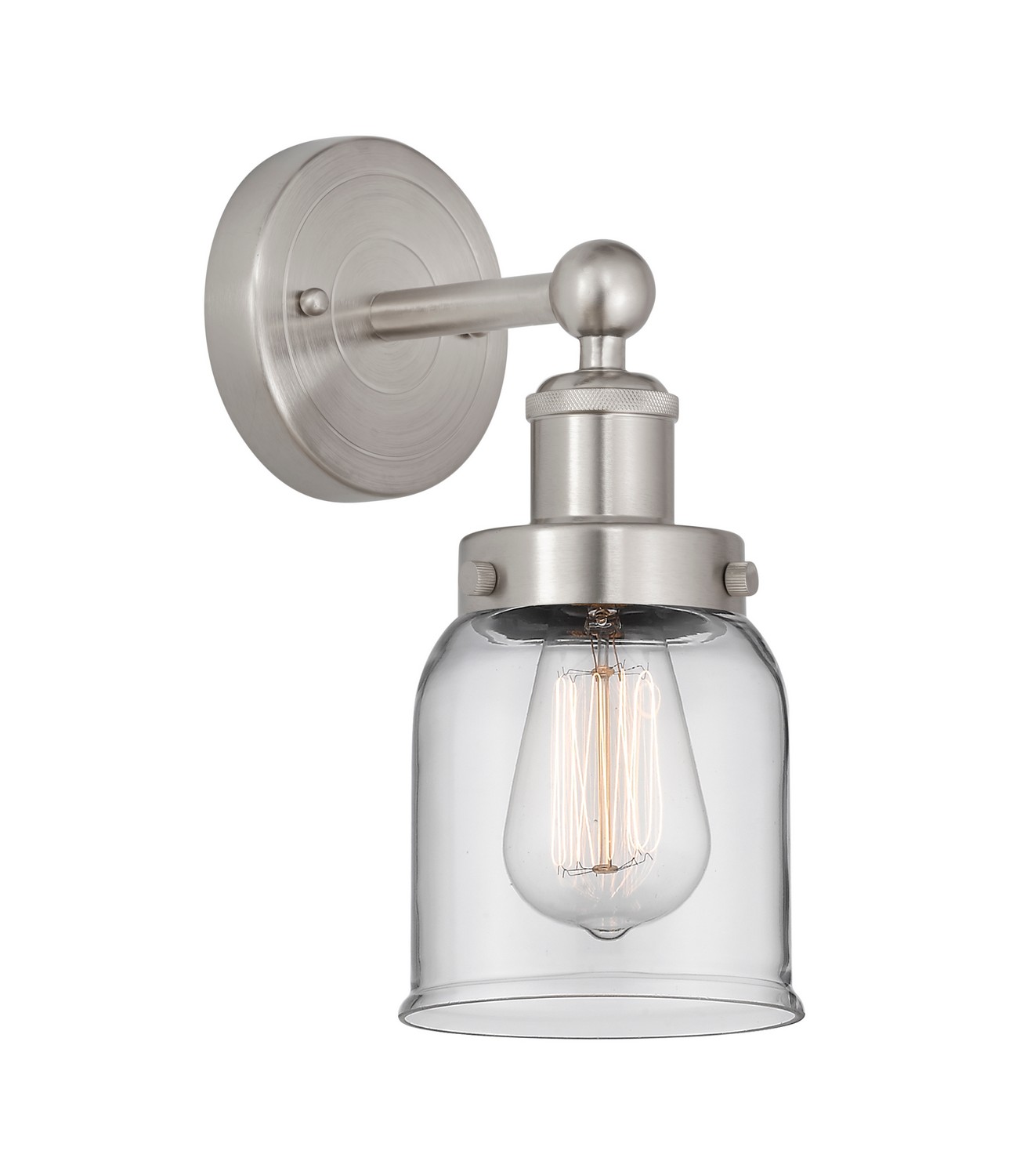 One Light Wall Sconce by Innovations - Edison Collection, Brushed Satin Nickel Finish - 616-1W-SN-G52