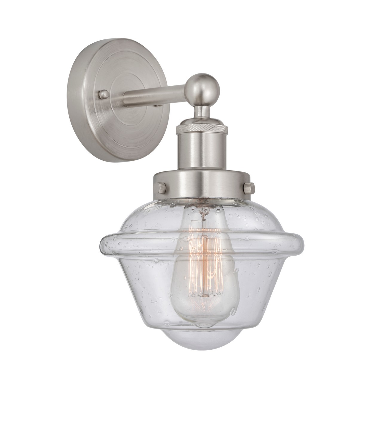 One Light Wall Sconce by Innovations - Edison Collection, Brushed Satin Nickel Finish - 616-1W-SN-G534