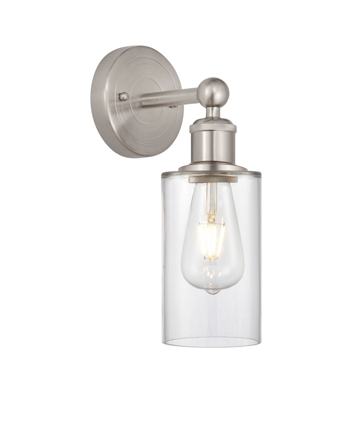 One Light Wall Sconce by Innovations - Edison Collection, Brushed Satin Nickel Finish - 616-1W-SN-G802