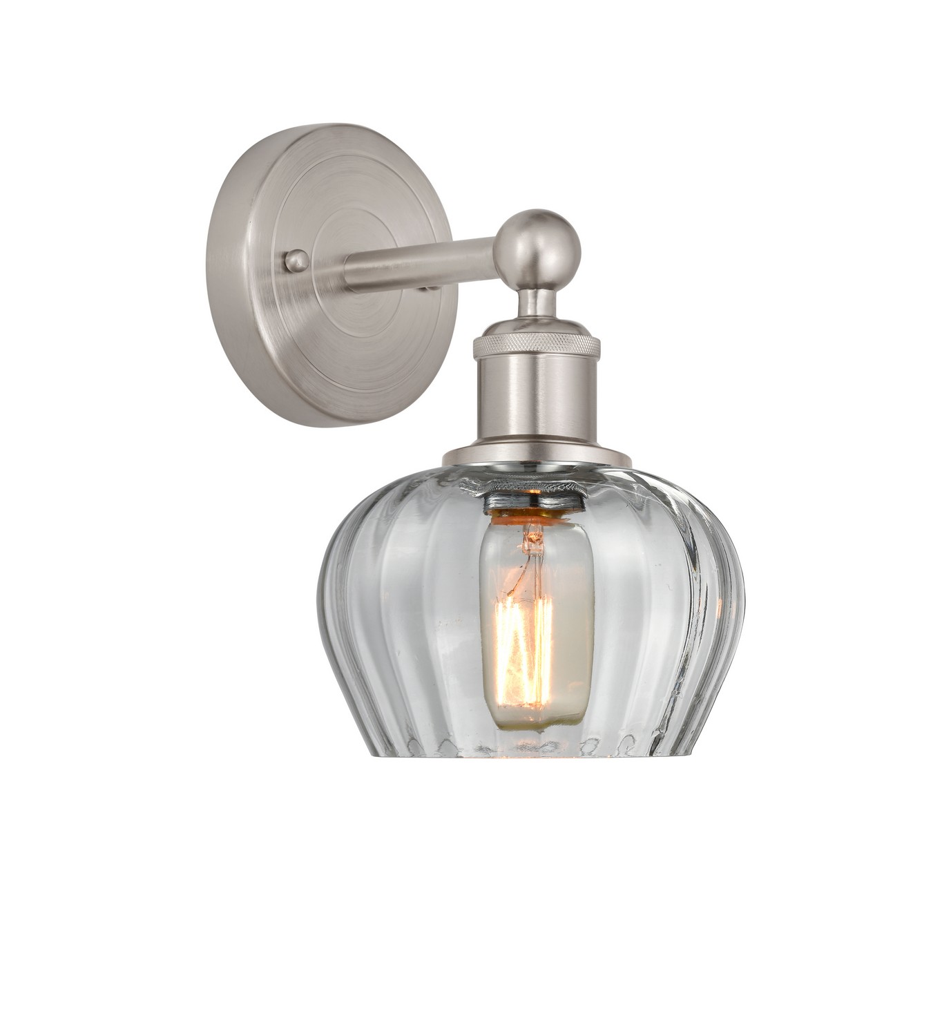 One Light Wall Sconce by Innovations - Edison Collection, Brushed Satin Nickel Finish - 616-1W-SN-G92