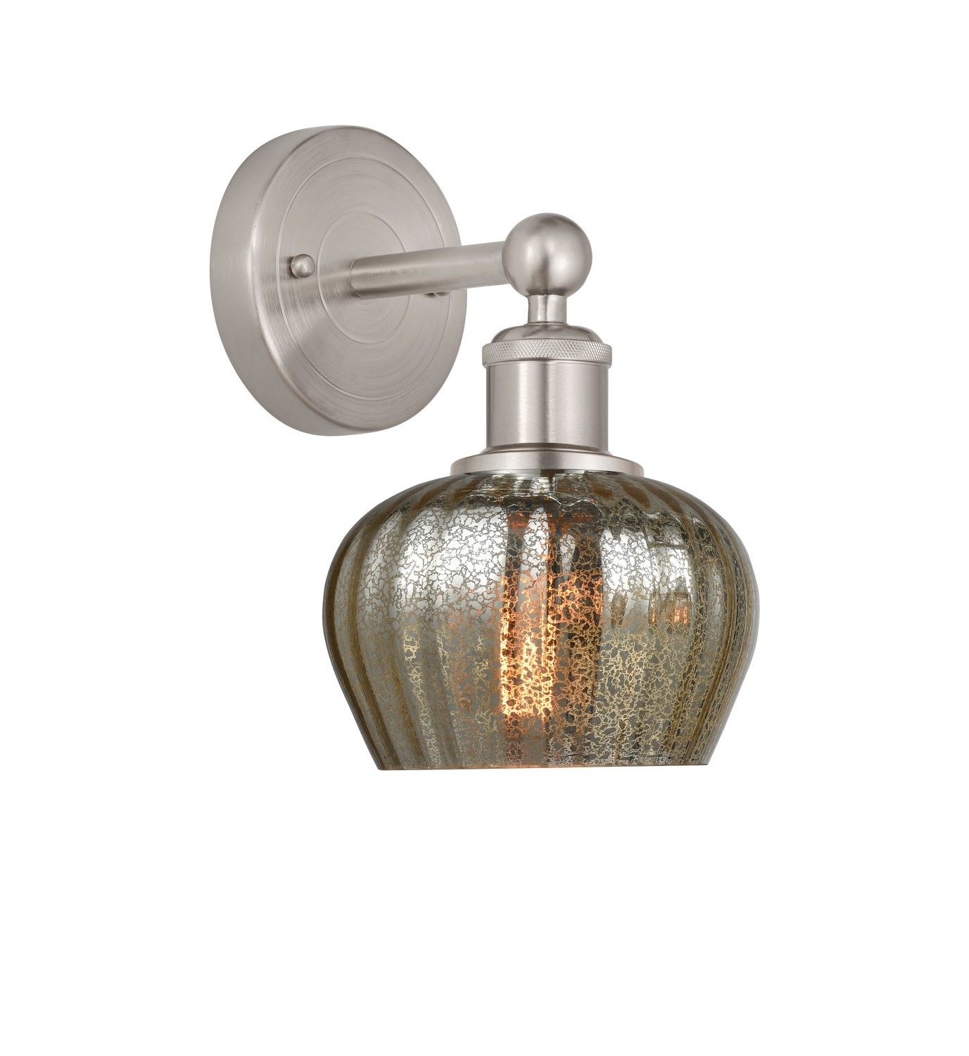 One Light Wall Sconce by Innovations - Edison Collection, Brushed Satin Nickel Finish - 616-1W-SN-G96