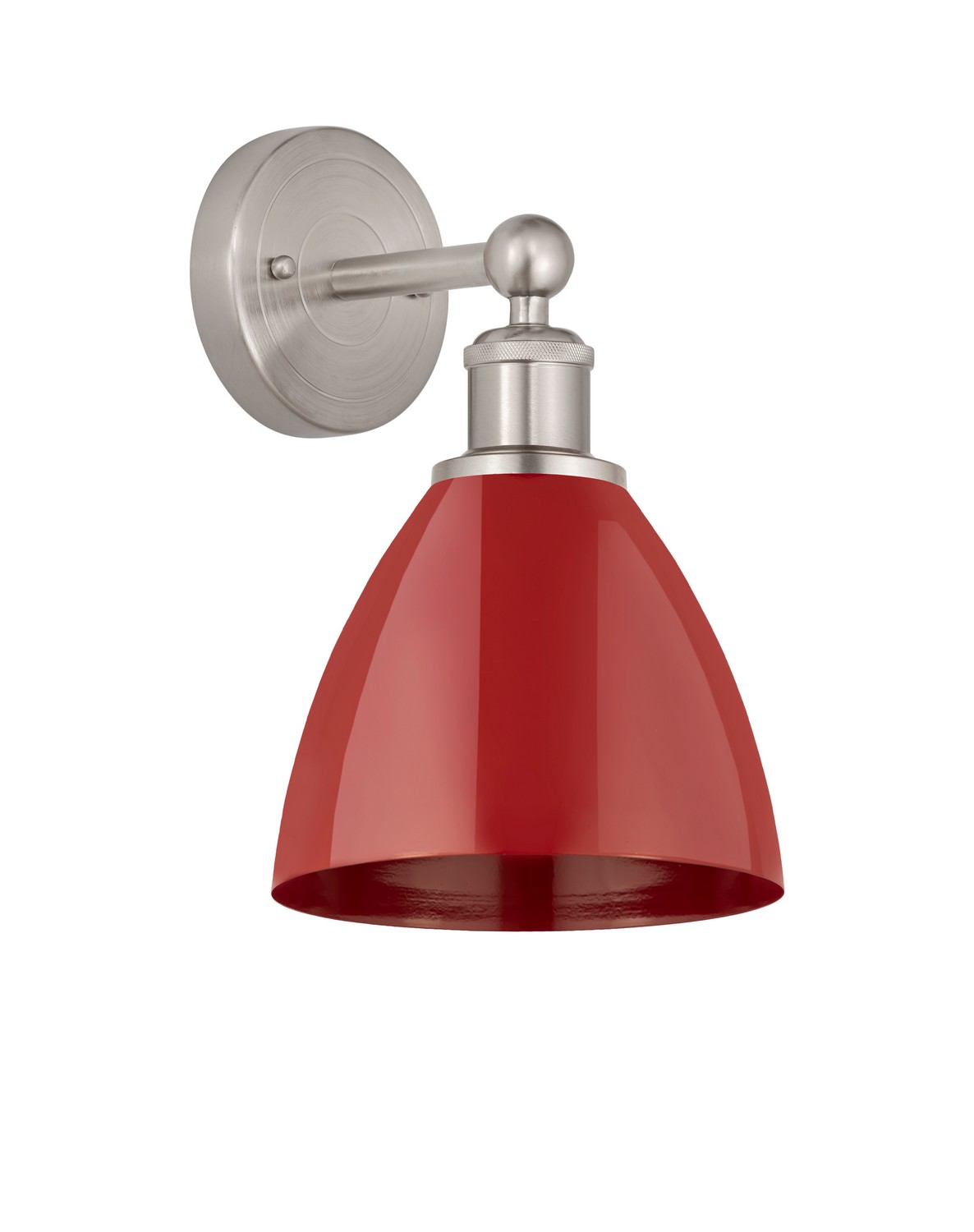 One Light Wall Sconce by Innovations - Edison Collection, Brushed Satin Nickel Finish - 616-1W-SN-MBD-75-RD