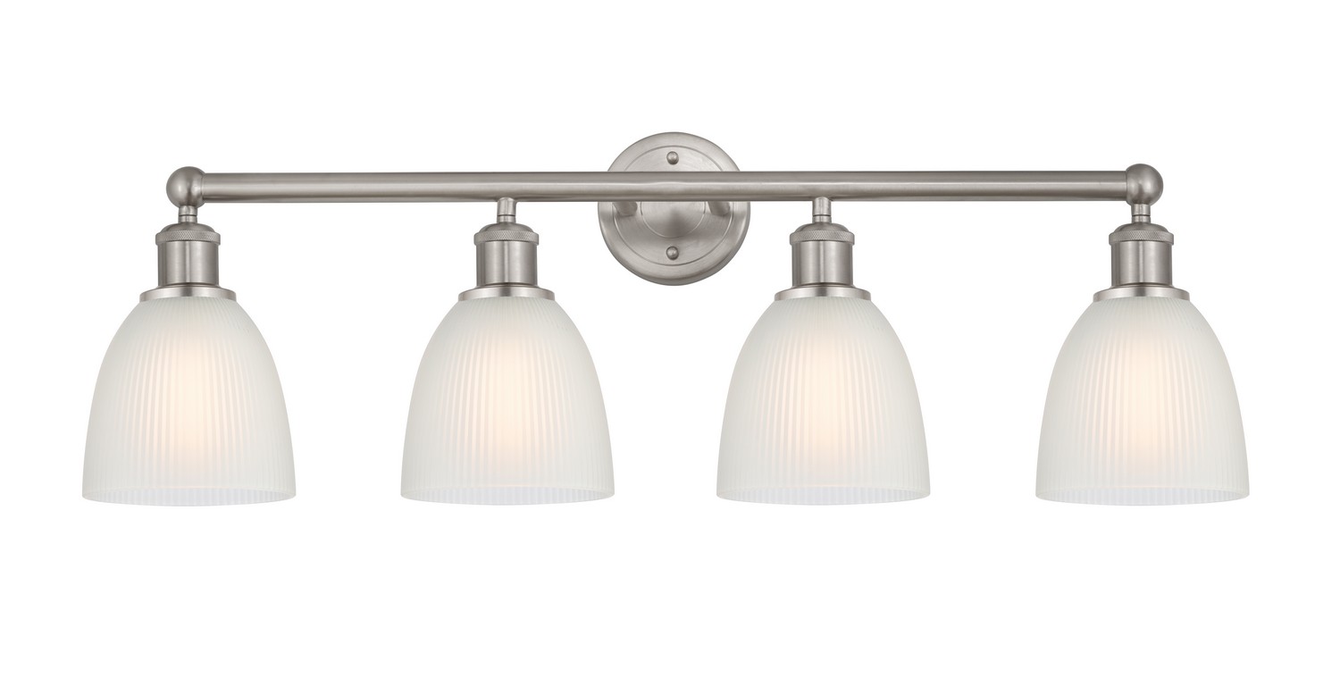 Four Light Bath Vanity by Innovations - Edison Collection, Brushed Satin Nickel Finish - 616-4W-SN-G381