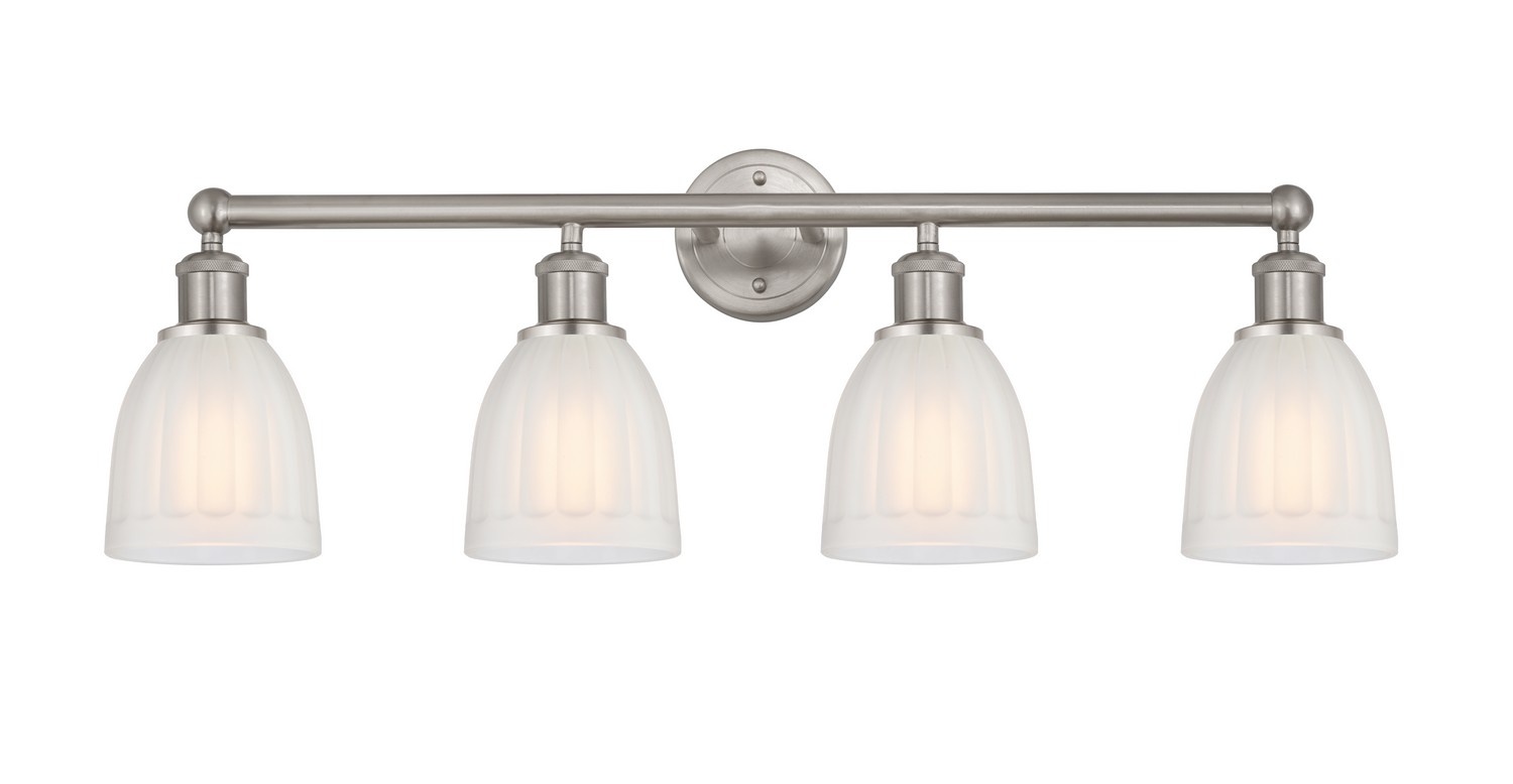 Four Light Bath Vanity by Innovations - Edison Collection, Brushed Satin Nickel Finish - 616-4W-SN-G441