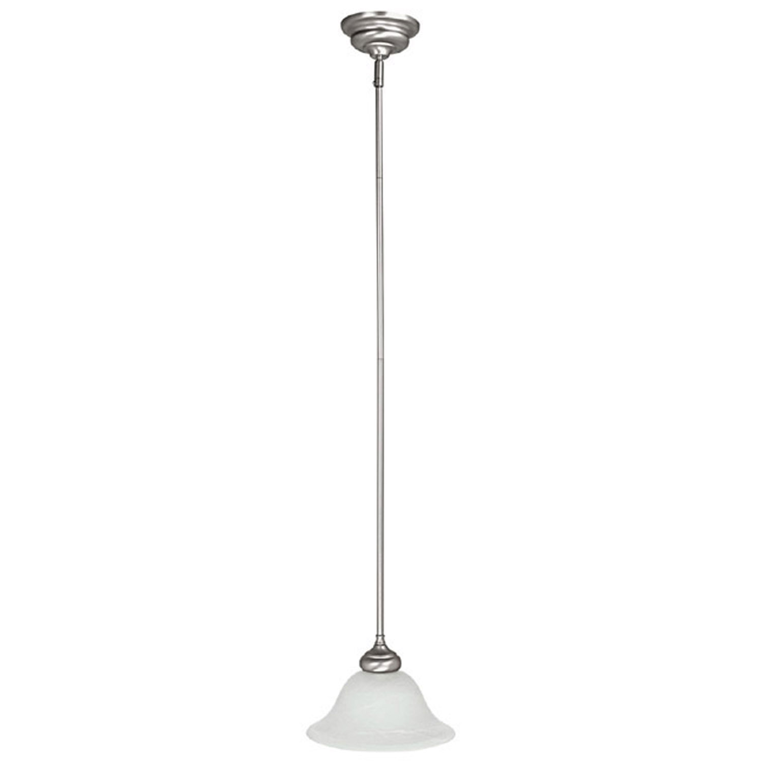 Capital Lighting Samuel One Light Pendant in Matte Nickel - 3150MN-224