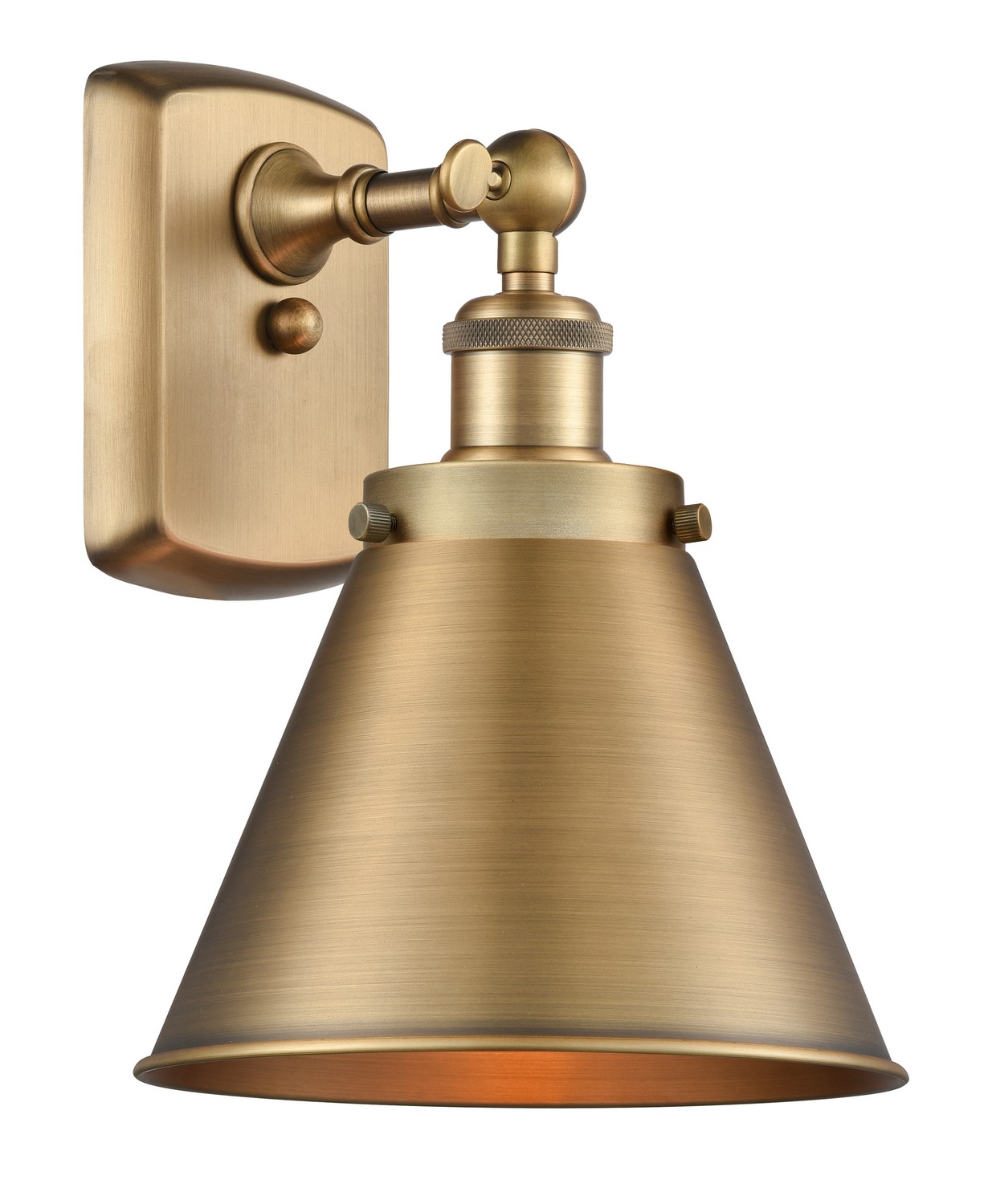 One Light Wall Sconce by Innovations - Ballston Urban Collection, Brushed Brass Finish - 916-1W-BB-M13-BB