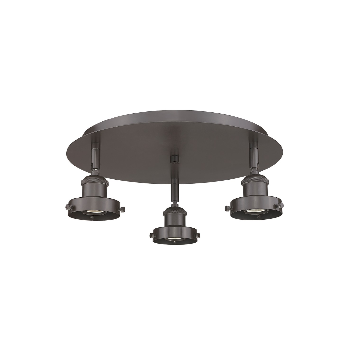 Three Light Semi-Flush Mount by Innovations - Ballston Urban Collection, Oil Rubbed Bronze Finish - 916-3C-OB