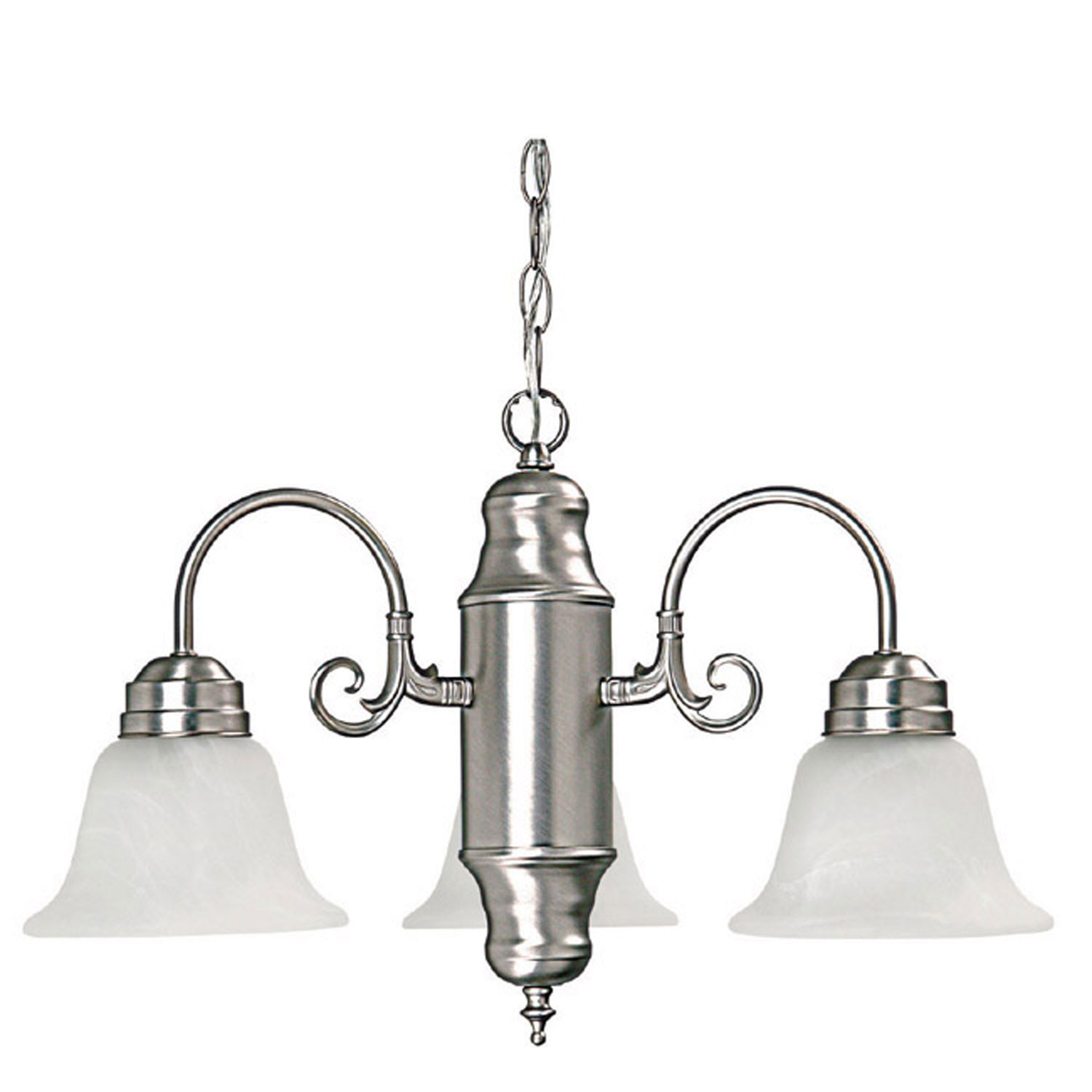 Capital Lighting David Three Light Chandelier in Matte Nickel - 3253MN-118