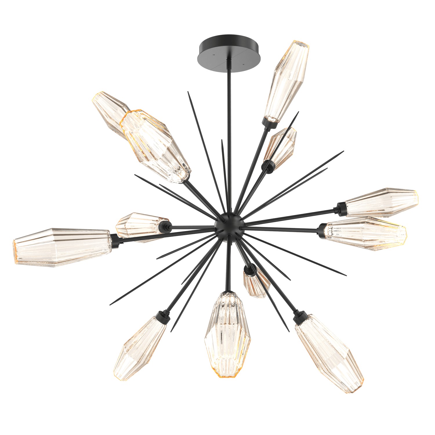 HAMMERTON CHB0049-0B-MB-RA-001-L1 LED Starburst Matte Black Number Of Bulbs 12