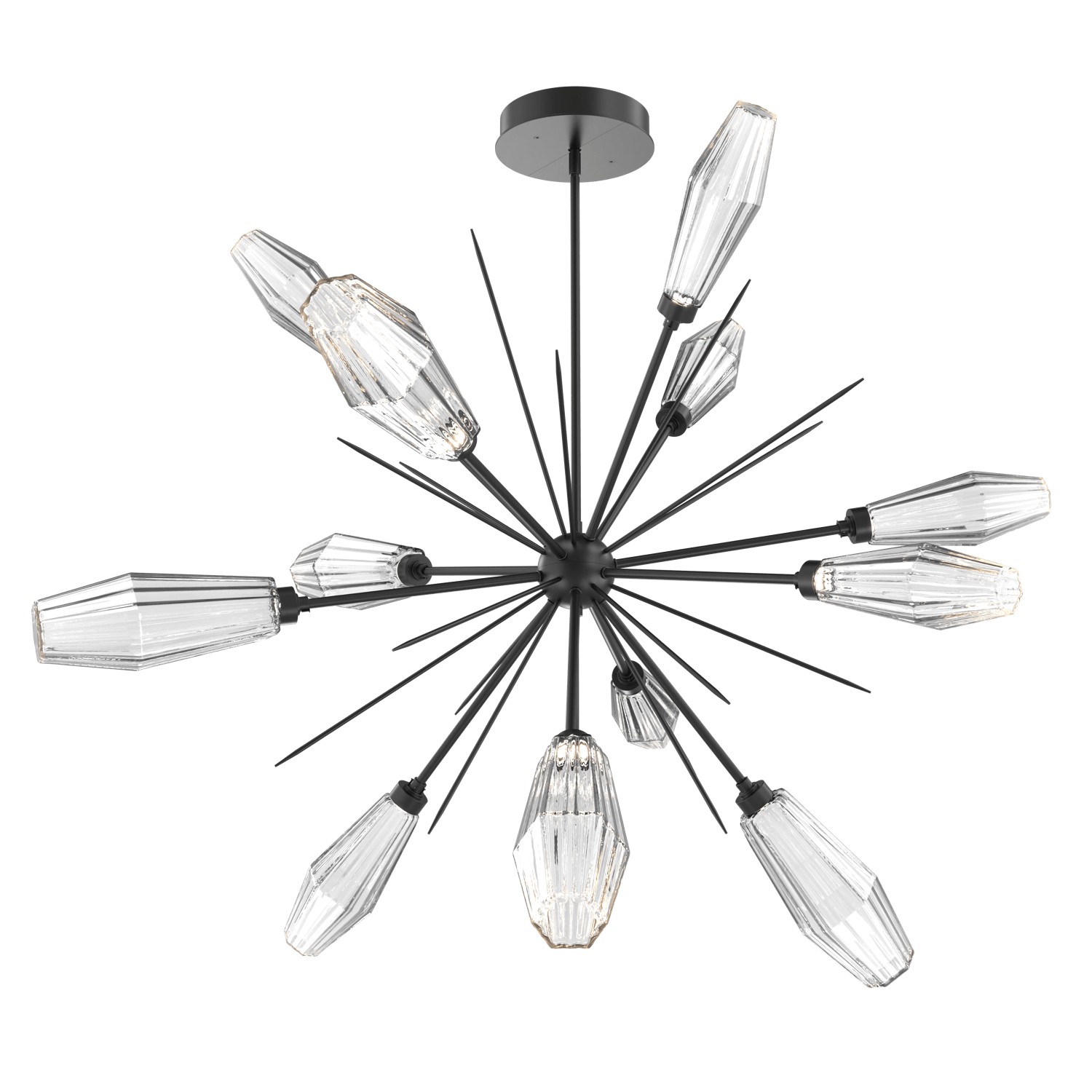 HAMMERTON CHB0049-0B-MB-RC-001-L1 LED Starburst Matte Black Number Of Bulbs 12