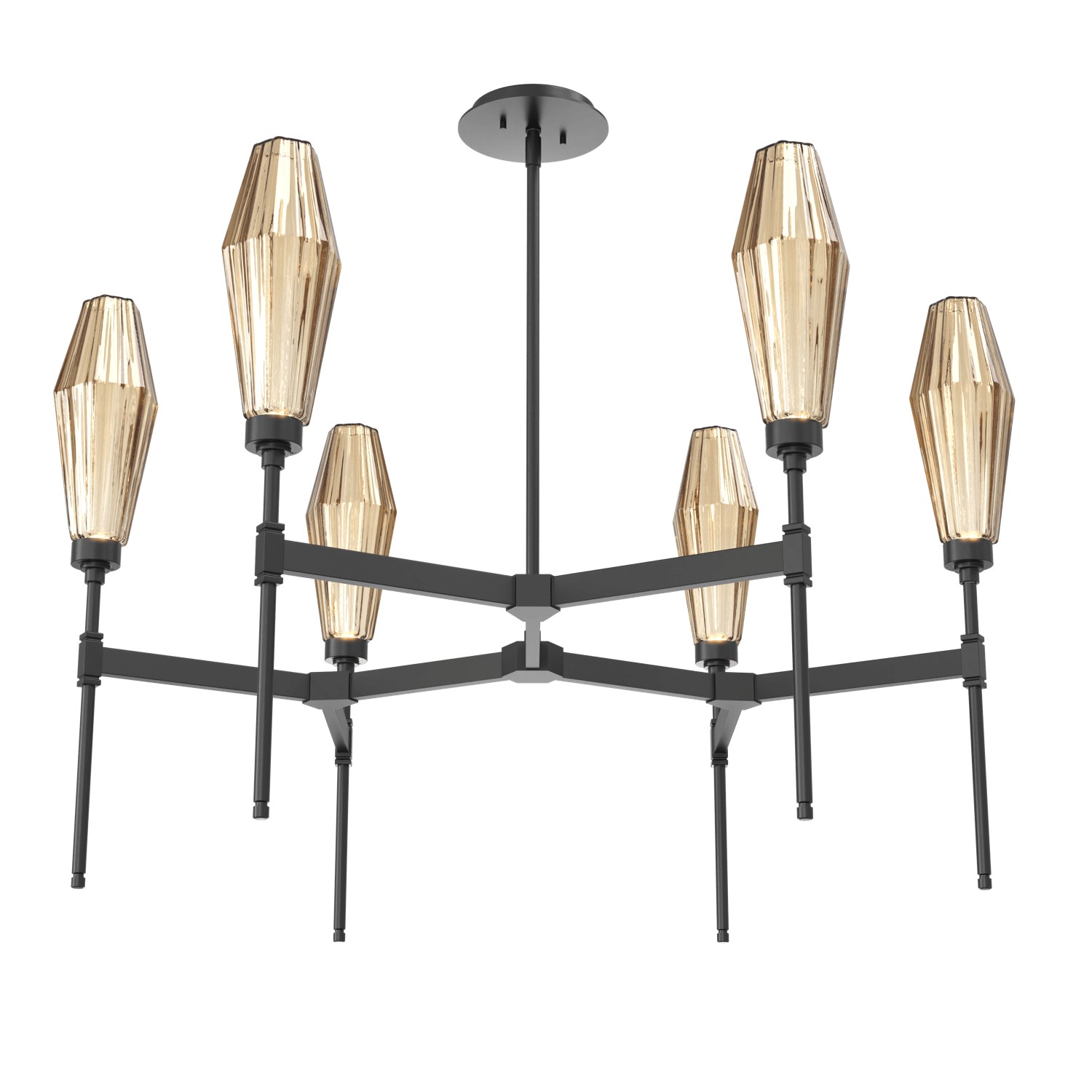 HAMMERTON CHB0049-37-MB-RB-001-L1 LED Chandelier Matte Black Number Of Bulbs 6