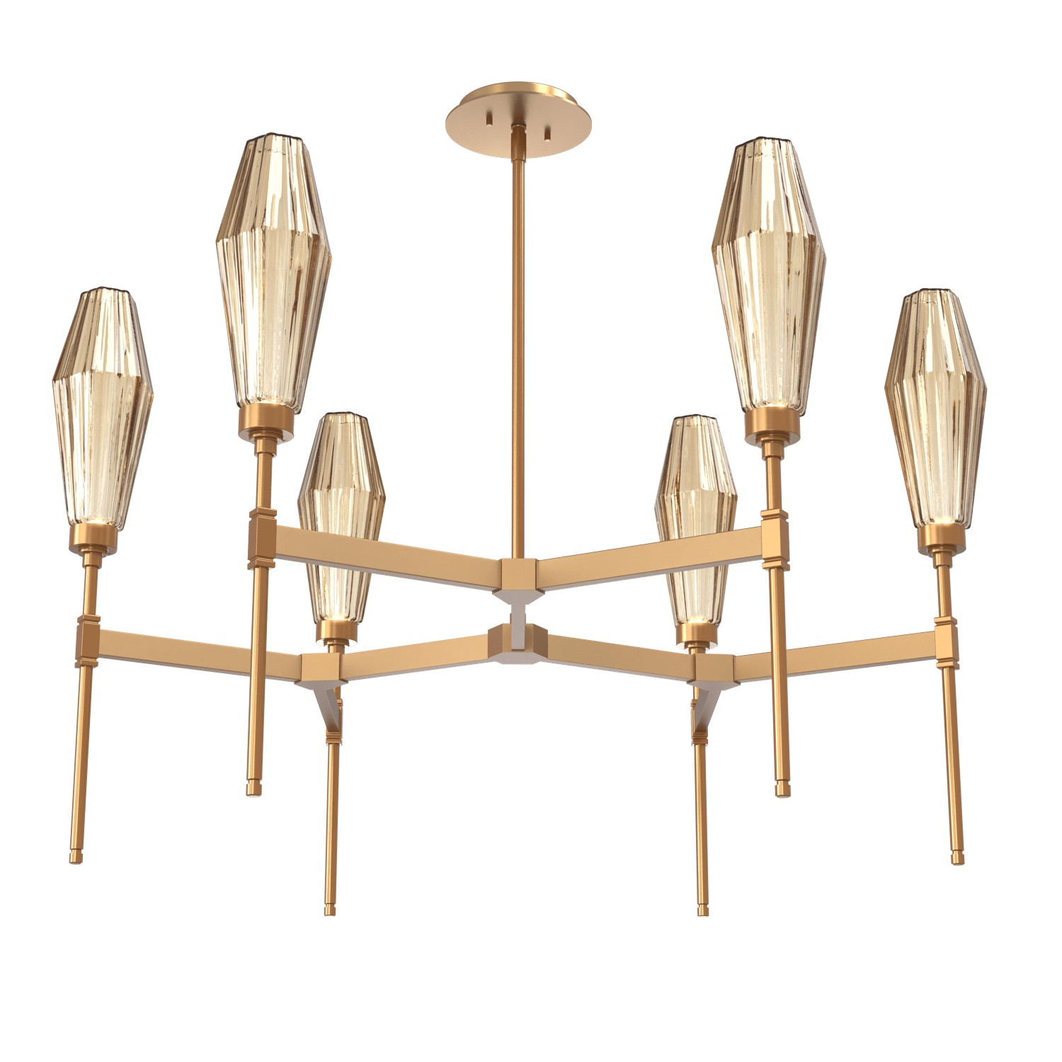 HAMMERTON CHB0049-37-NB-RB-001-L3 LED Chandelier Novel Brass Number Of Bulbs 6