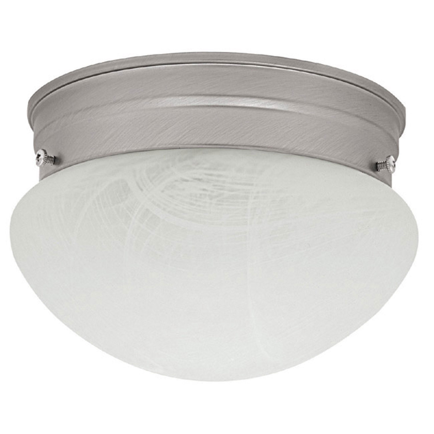 Capital Lighting Scott One Light Flush Mount in Matte Nickel - 5676MN