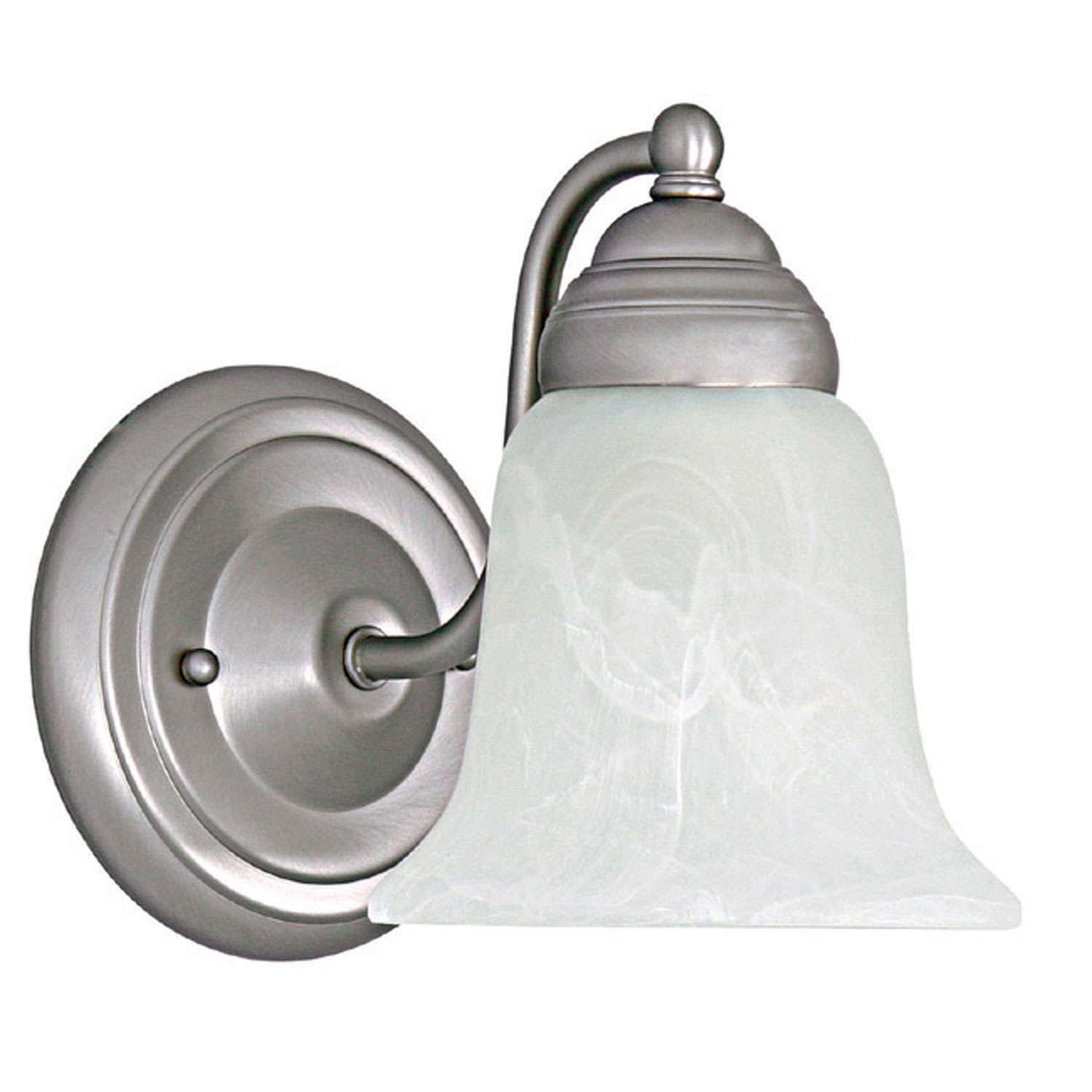 Capital Lighting Brady One Light Wall Sconce in Matte Nickel - 1361MN-117