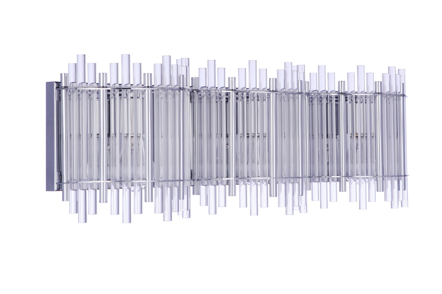 Photos - Chandelier / Lamp Craftmade Chrome Three Light Vanity from the Reveal Collection 59203-CH