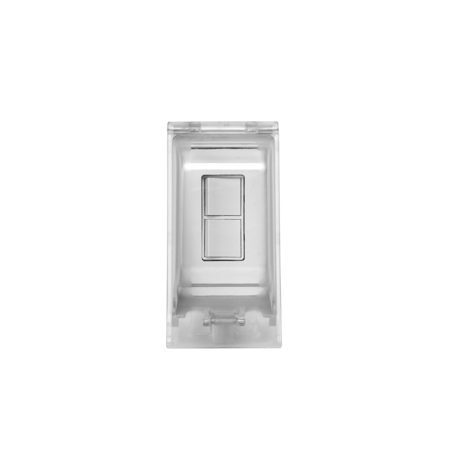 Eurofase EFSOWPW Surface Mount Single Duplex Stack Switch With Weatherproof Cover and Gang Box (White)