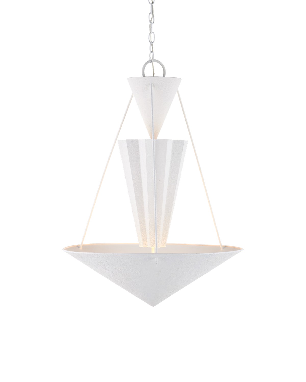 Photos - Chandelier / Lamp Currey & Company Yeso Blanco Chandelier from the Empyrean Collection 9000-1223