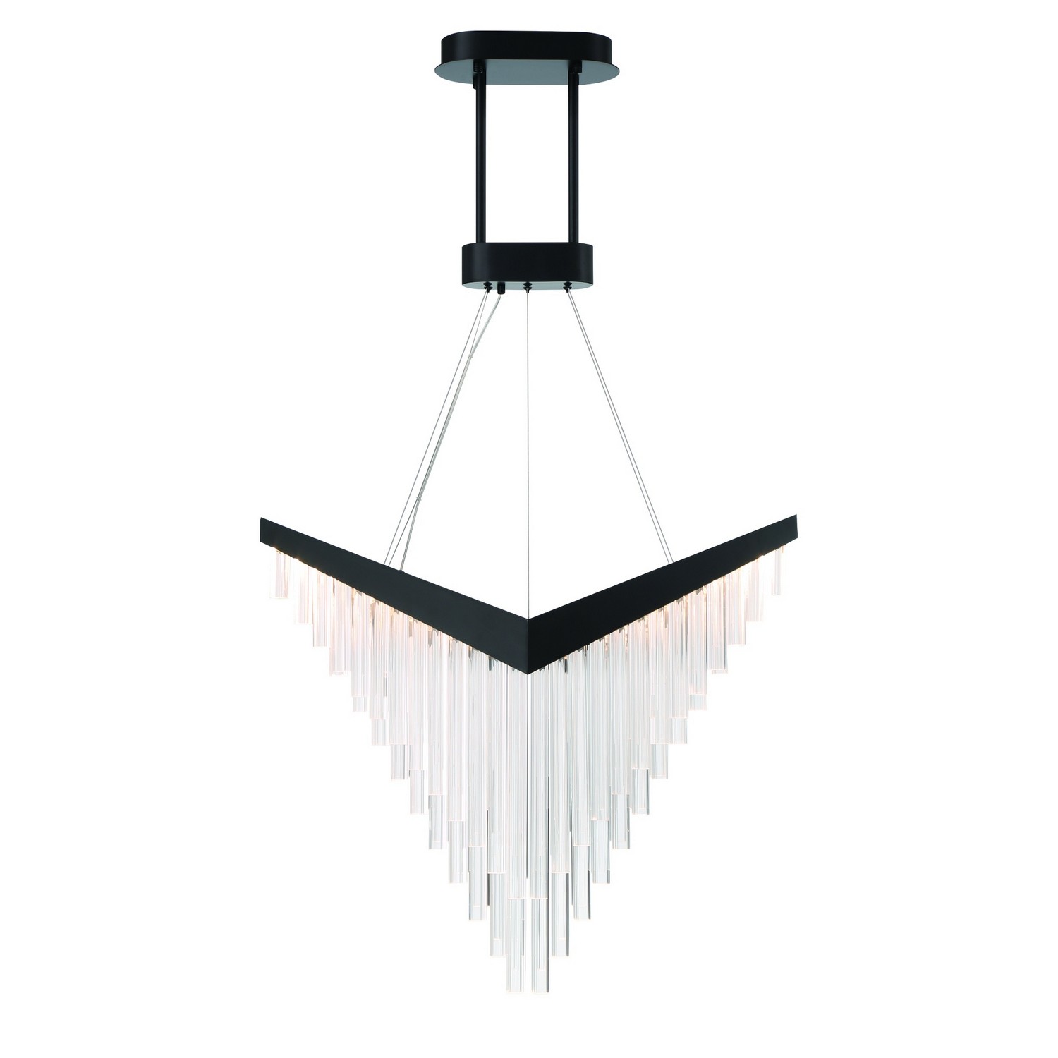 Photos - Chandelier / Lamp Eurofase Black VIVIEN-CHD-32IN-BK-CR from the VIVIEN Collection 47187-023