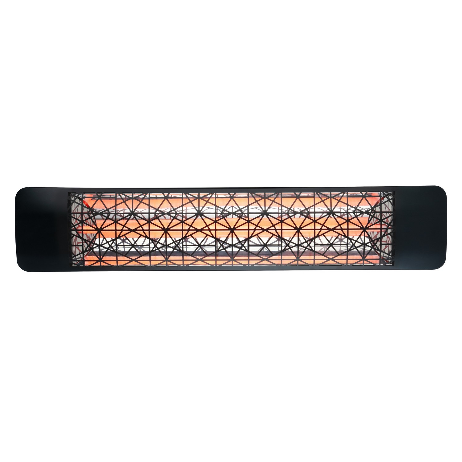 Eurofase EF25208B4 39 Inch 2500 Watt Electric Patio Heater with Single Element (208V, Black)