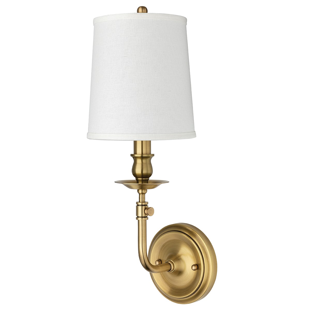 Hudson Valley Logan One Light Wall Sconce in Aged Brass - 171-AGB