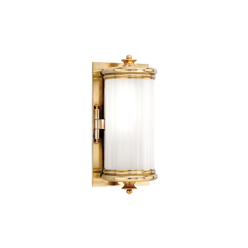 Hudson Valley Bristol One Light Bath Bracket in Aged Brass - 951-AGB