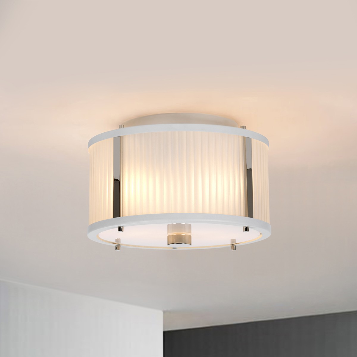 White Flush Mount F…