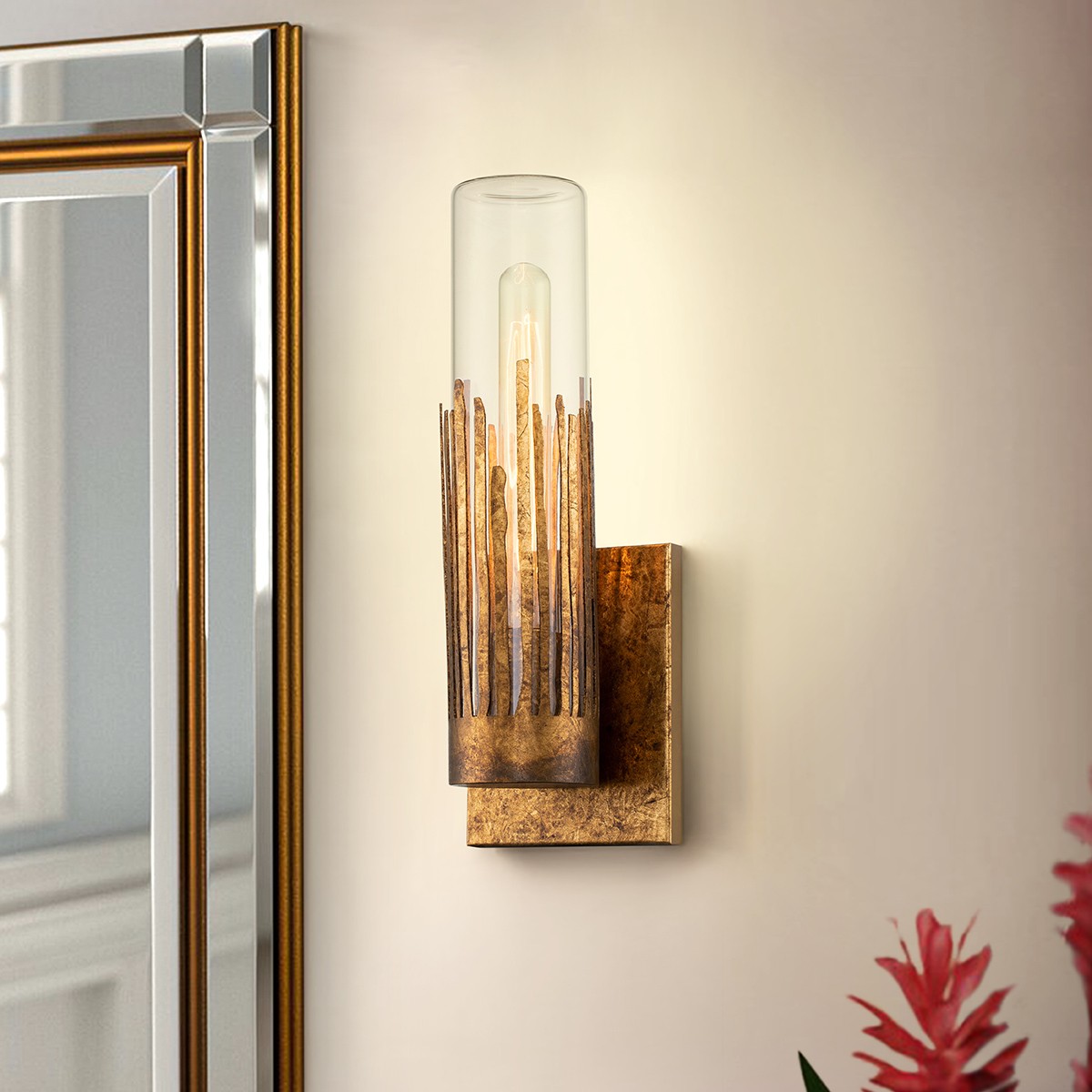 Gold Wall Sconce Fr… - image