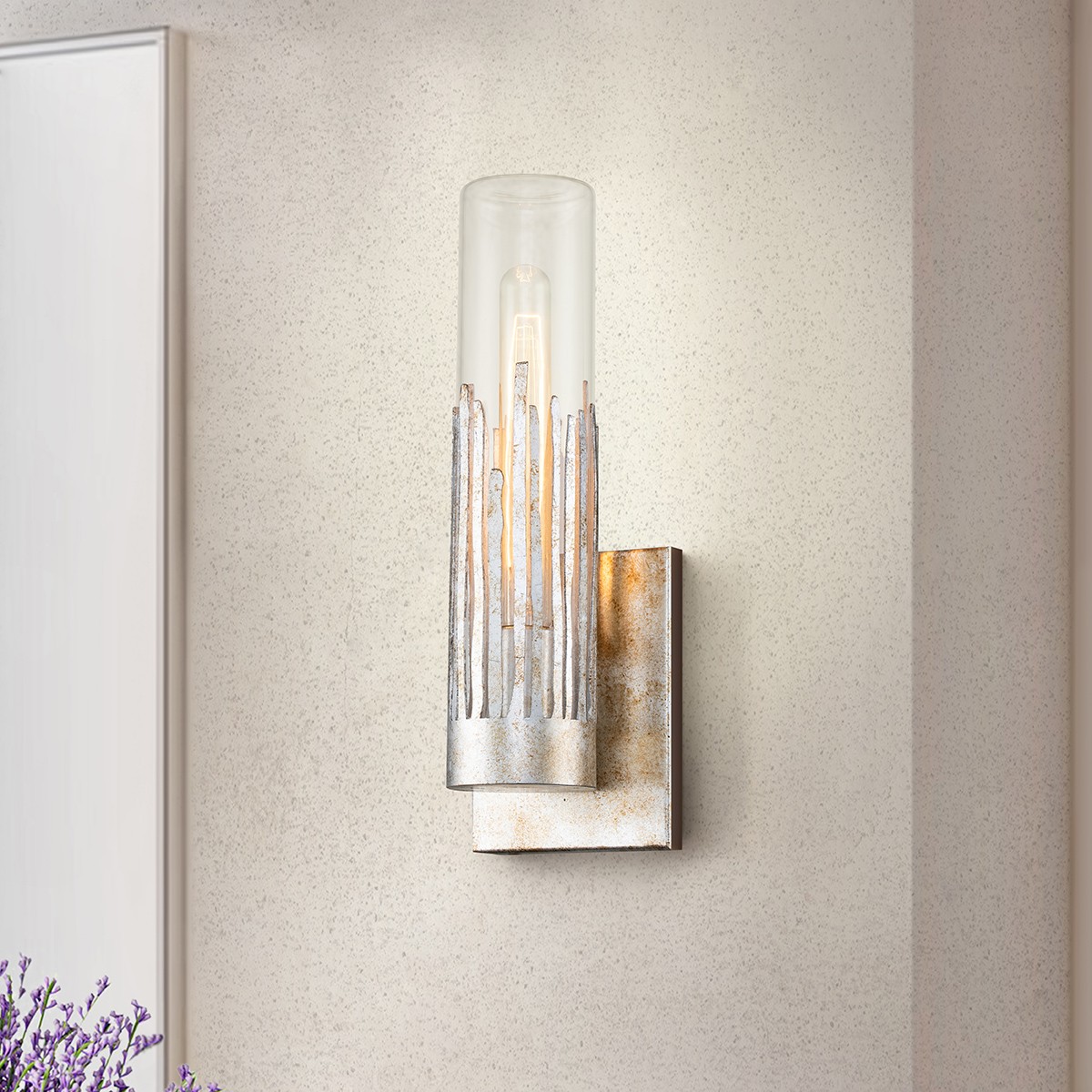 Silver Wall Sconce … - image