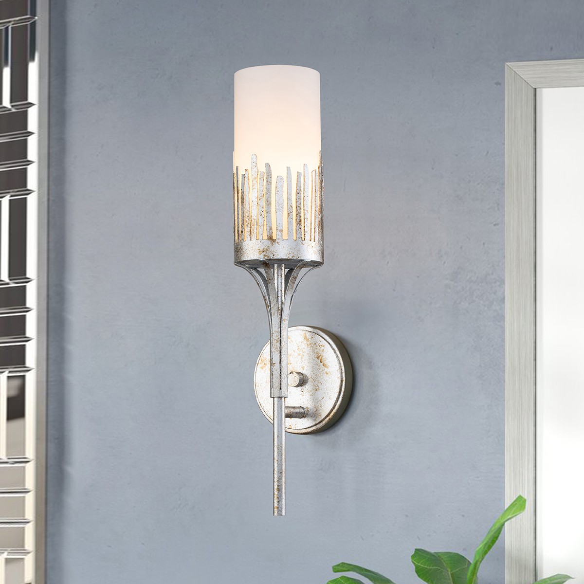 Silver Wall Sconce … - image