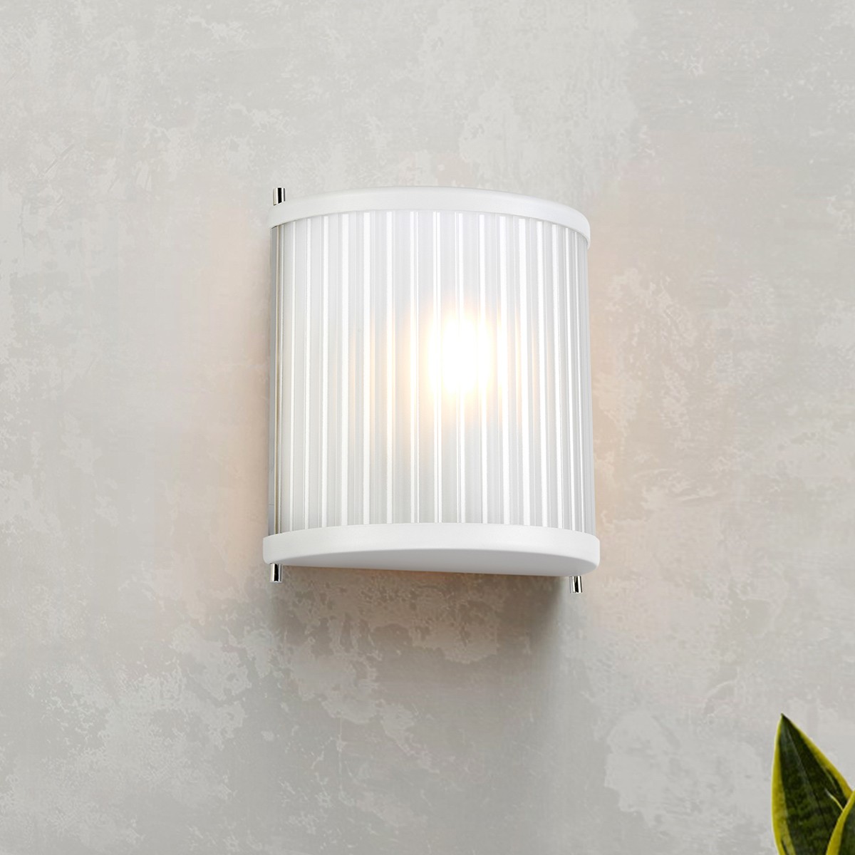 White Wall Sconce F…