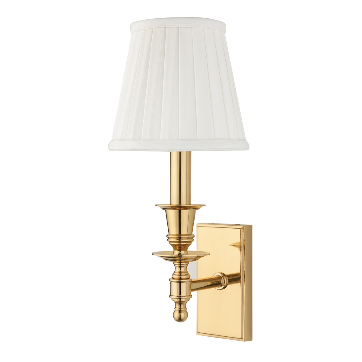 Hudson Valley Ludlow One Light Wall Sconce in Polished Brass - 6801-PB