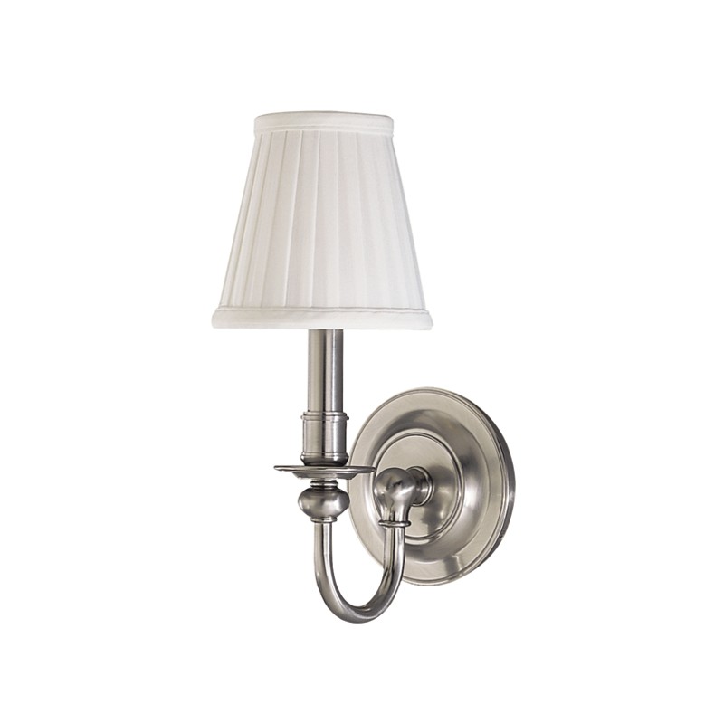 Hudson Valley Beekman One Light Wall Sconce in Satin Nickel - 1901-SN
