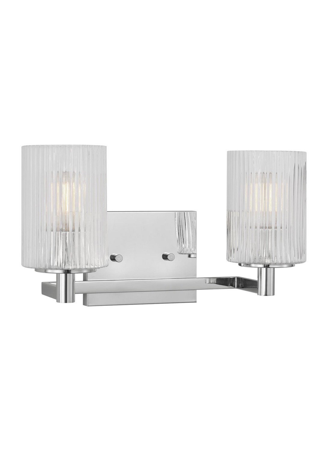 Generation Lighting GLV1042CH Lando 2 Light 14.25 inch Chrome Wall Bath Fixture Wall Light
