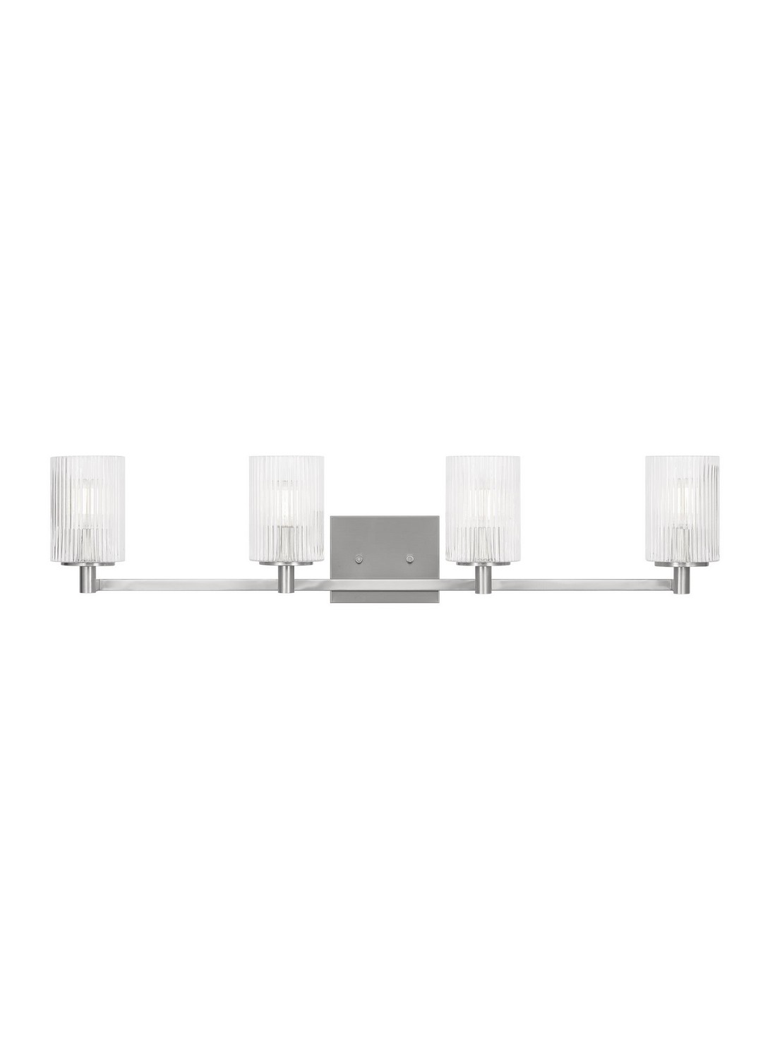 Generation Lighting GLV1044BS Lando 4 Light 35 inch Brushed Steel Wall Bath Fixture Wall Light