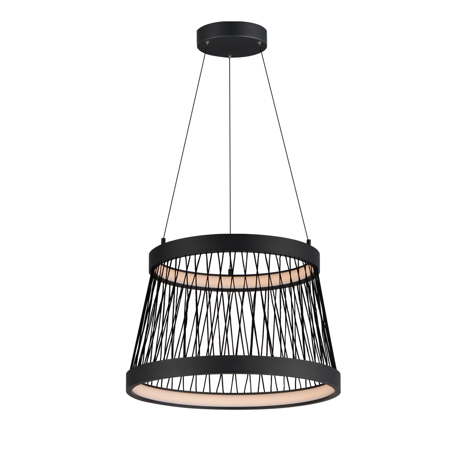Black Led Pendant F…