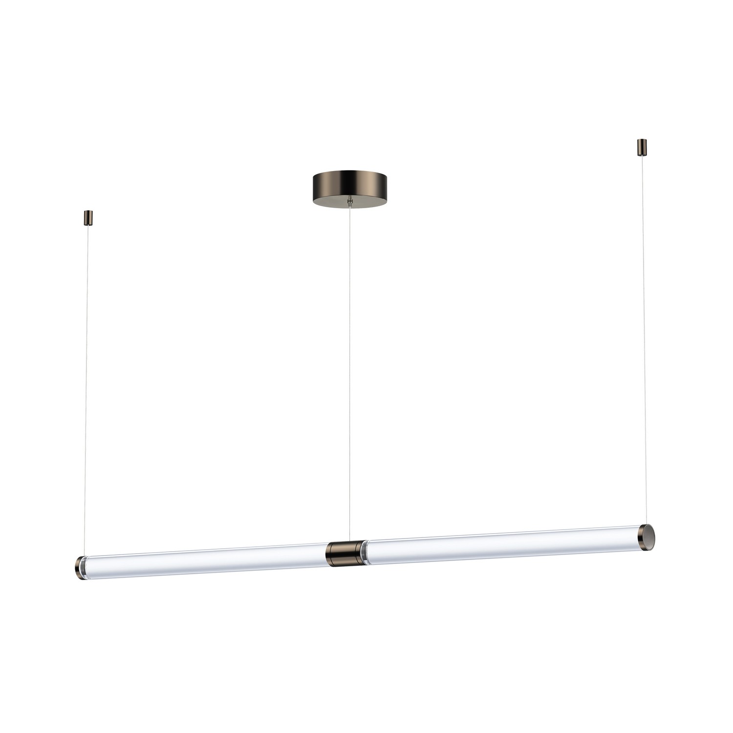 Gunmetal LED Linear Pendant from the Vanish Collection