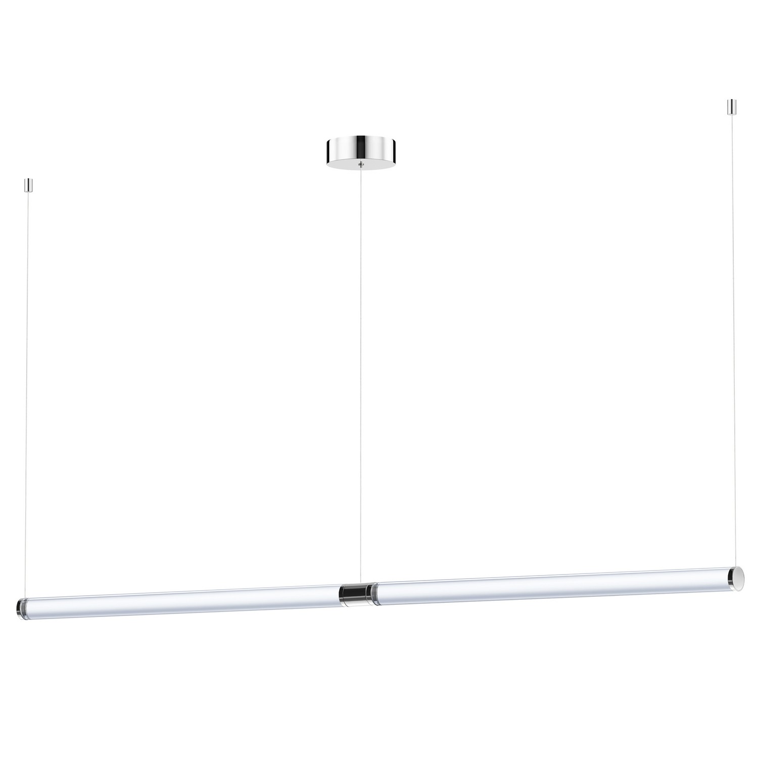 Brushed Aluminum LED Linear Pendant from the Vanish Collection