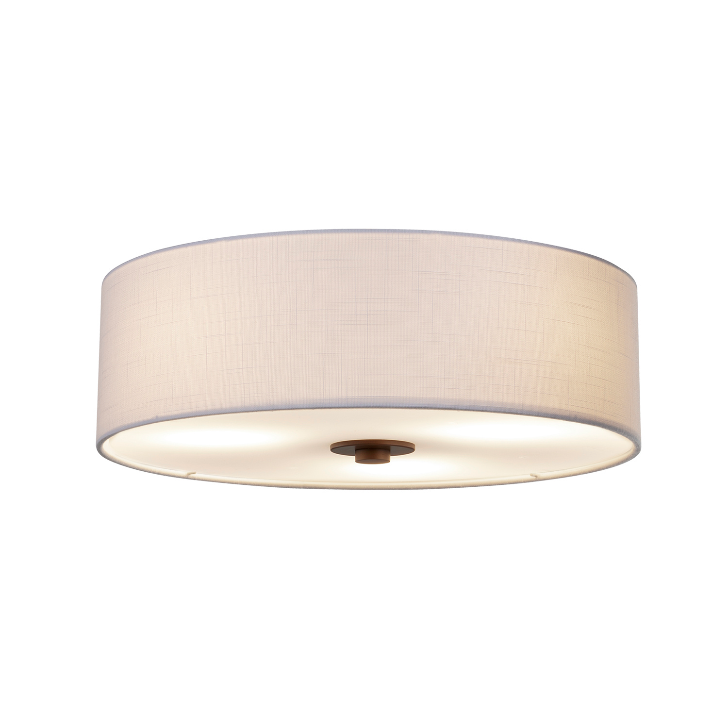 Dark Bronze LED Flush-Mount from the Textile Collection