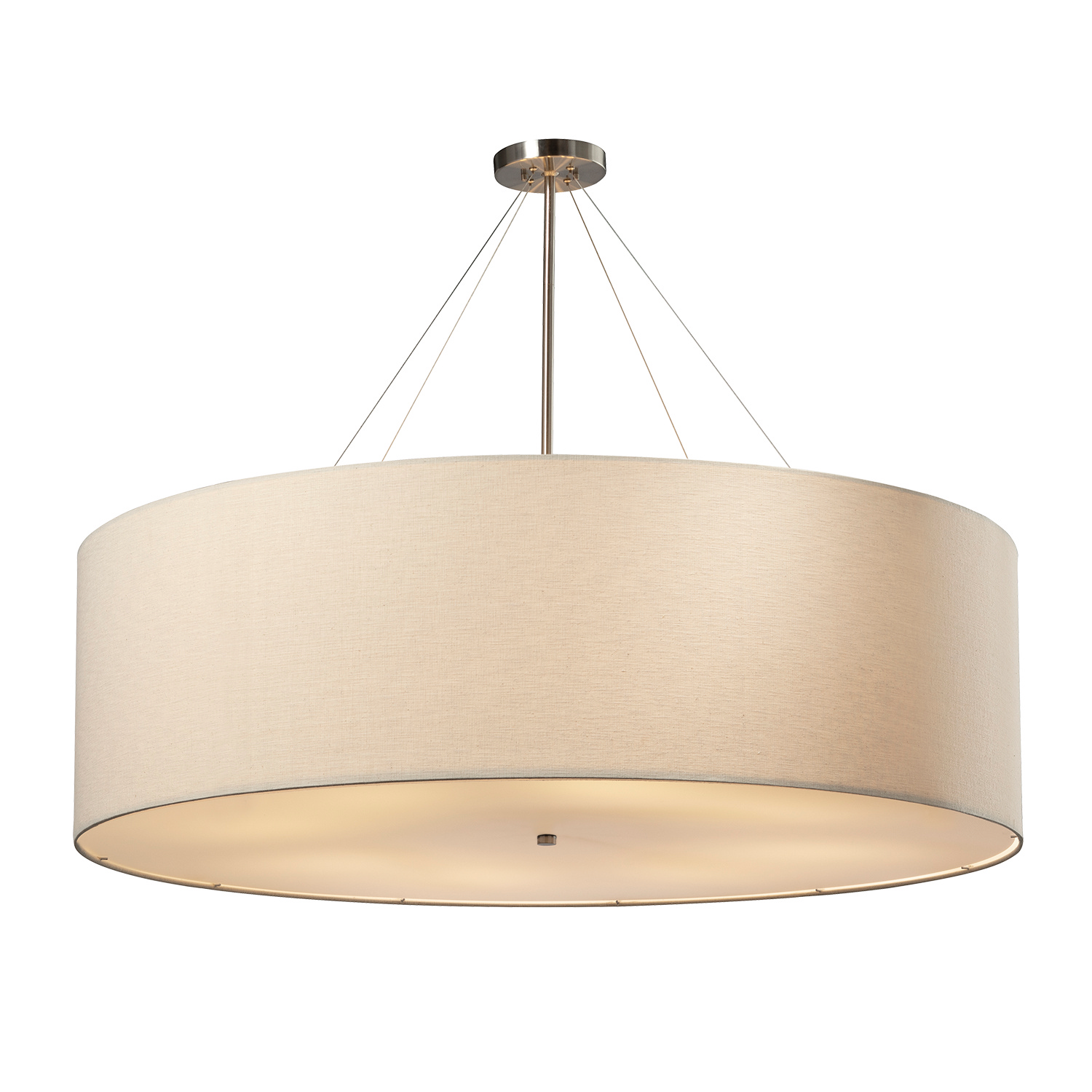 Brushed Nickel Pendant from the Textile Collection