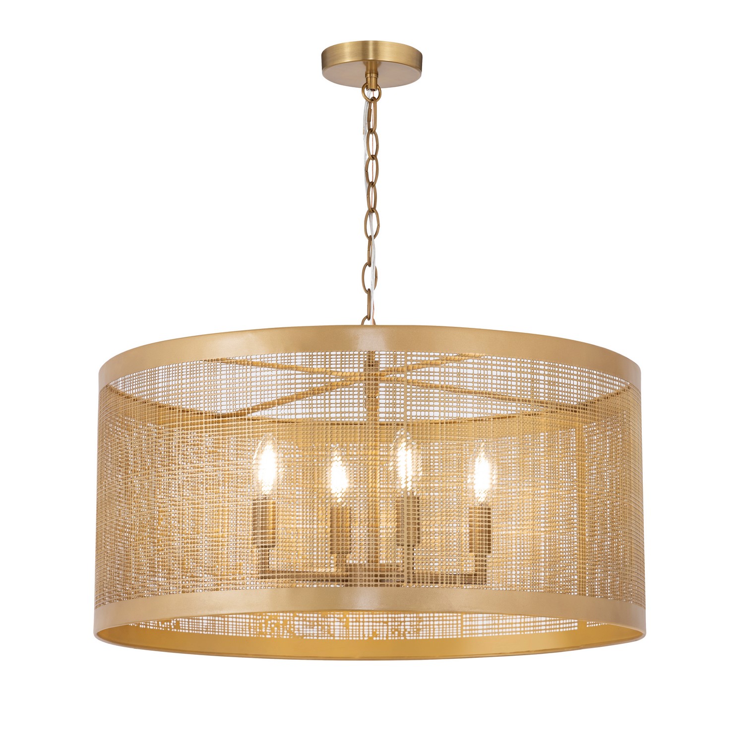Maxim Lighting 31224GLD Hatcher 4 Light 24 inch Gold Suspension Pendant Ceiling Light