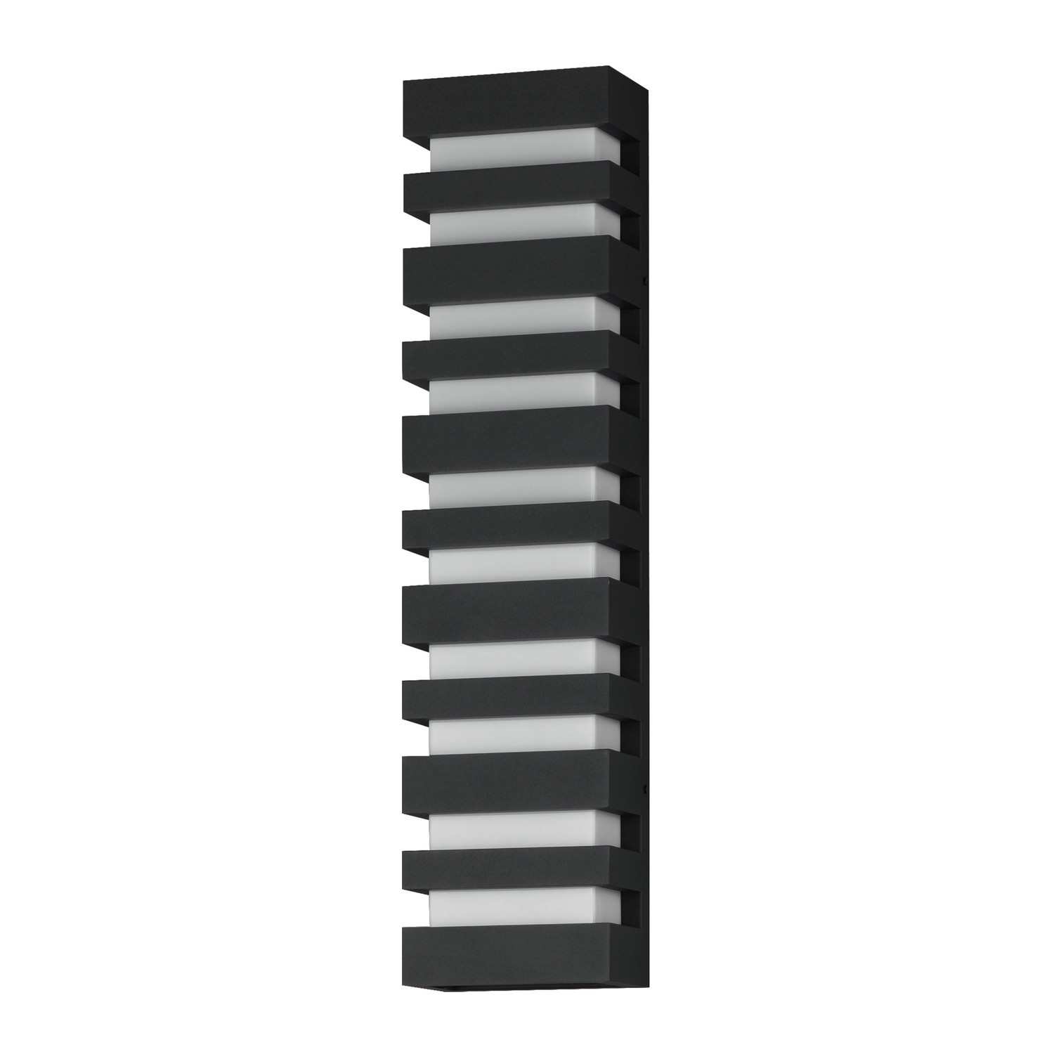 Photos - Chandelier / Lamp MAXIM Lighting Black LED Outdoor Wall Sconce from the Keyes Collection 86266BK