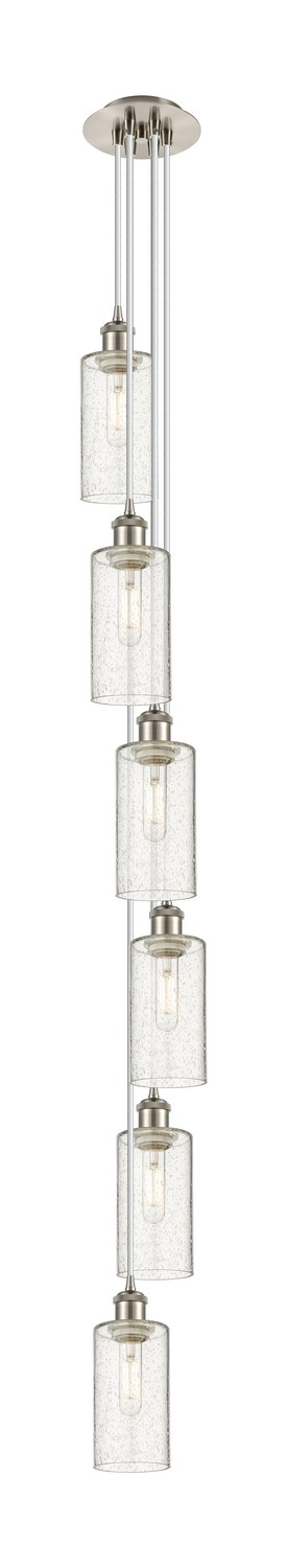 Six Light Pendant by Innovations - Downtown Urban Collection, Brushed Satin Nickel Finish - 106B-6P-SN-G434-7SDY