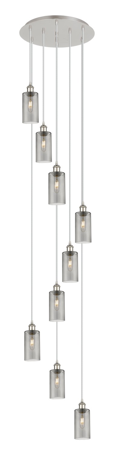 Nine Light Pendant by Innovations - Downtown Urban Collection, Polished Nickel Finish - 119B-9P-PN-G434-7SM