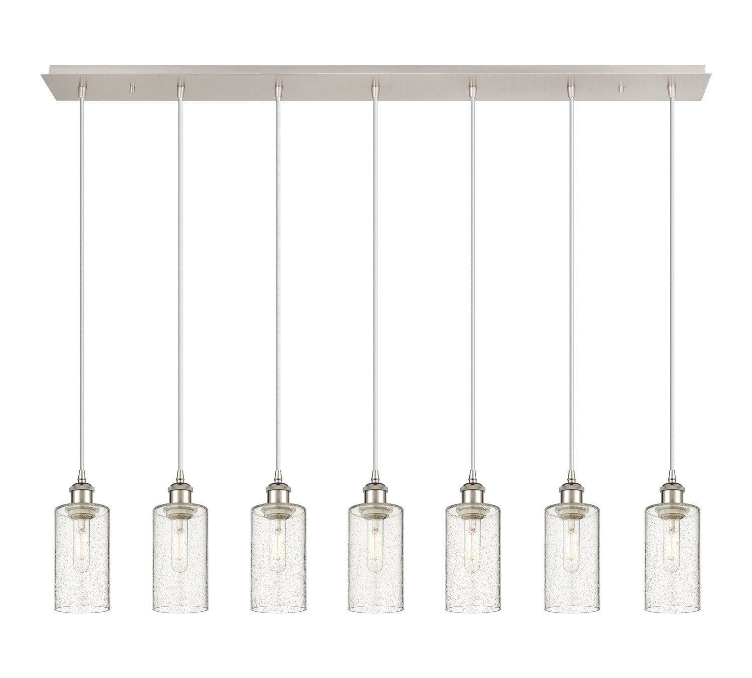 Seven Light Linear Pendant by Innovations - Downtown Urban Collection, Polished Nickel Finish - 127B-7P-PN-G434-7SDY