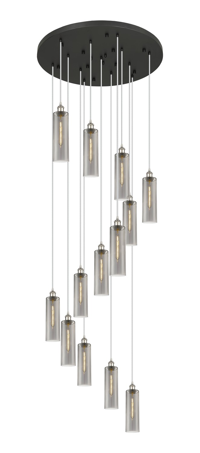 13 Light Pendant by Innovations - Downtown Urban Collection, Polished Nickel Finish - 132BK-B-13P-PN-G434-12SM