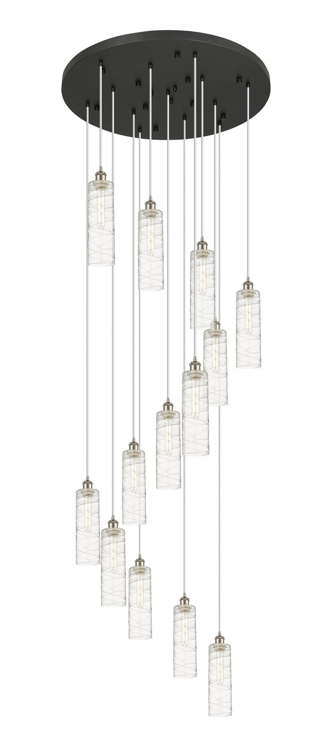 13 Light Pendant by Innovations - Downtown Urban Collection, Brushed Satin Nickel Finish - 132BK-B-13P-SN-G434-12DE