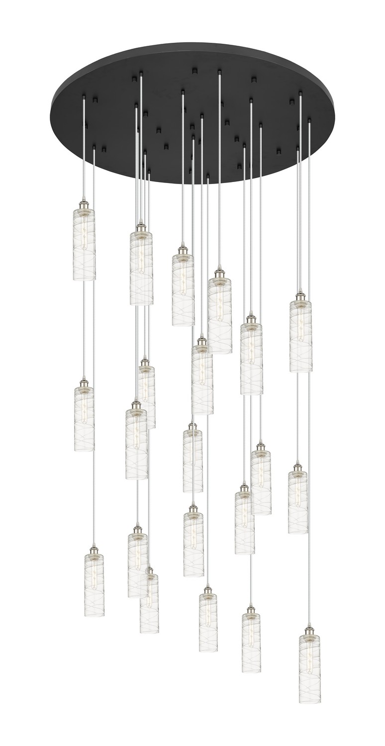 21 Light Pendant by Innovations - Downtown Urban Collection, Polished Nickel Finish - 148BK-B-21P-PN-G434-12DE